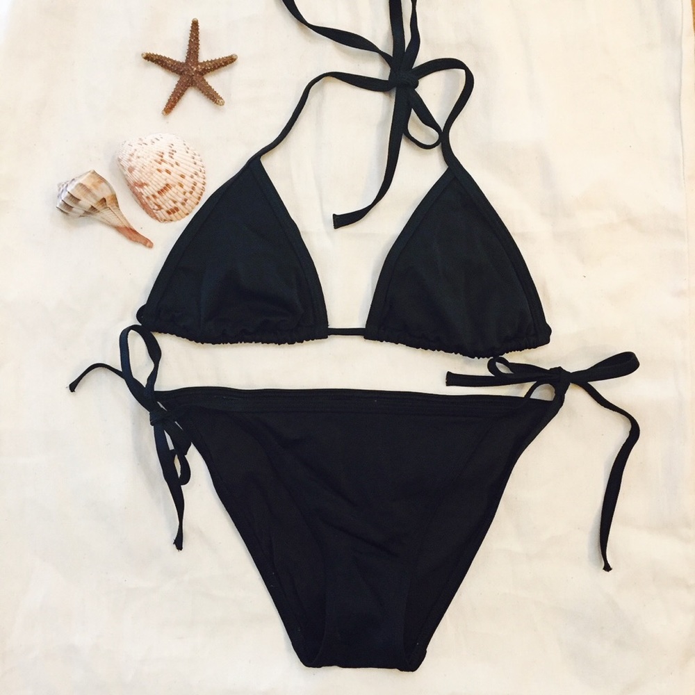 VICTORIA'S SECRET BLACK STRING BIKINI